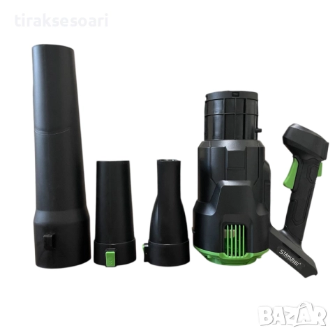 Акумулаторна въздуходувка STAHLMAYER 36V – турбо пистолет с 2 батерии, 270 км/ч въздушен поток, снимка 7 - Други инструменти - 52148255