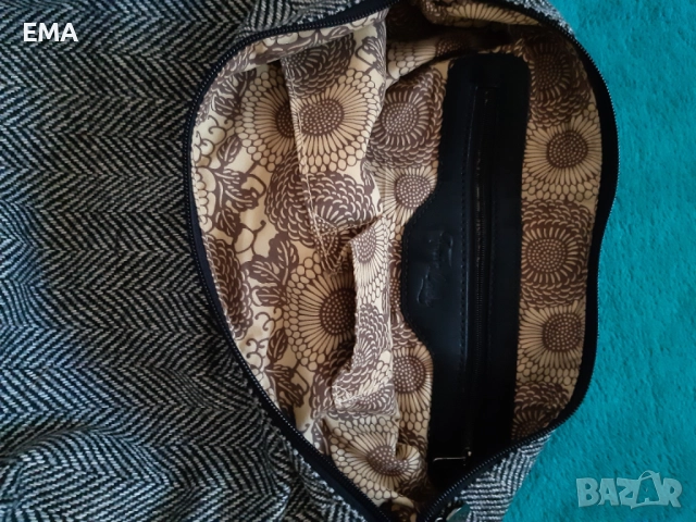 Дамски чанти: PARFOIS голяма/Синя чанта/Несесер за чанта, снимка 6 - Чанти - 47481219