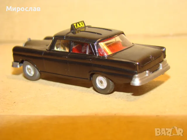 WIKING H0 1/87 MERCEDES BENZ TAXI ТАКСИ МОДЕЛ КОЛИЧКА, снимка 5 - Колекции - 48779204