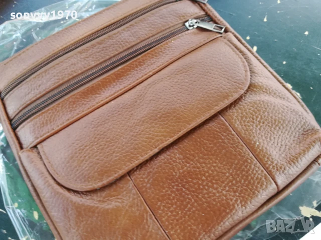 КАФЯВА КОЖЕНА ЧАНТА 1907251805, снимка 4 - Чанти - 51074949