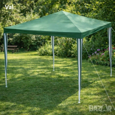 Сгъваема градинска шатра тип павилион 3 х 3 метра - водоустойчива и стабилна, снимка 2 - Градински мебели, декорация  - 53905538