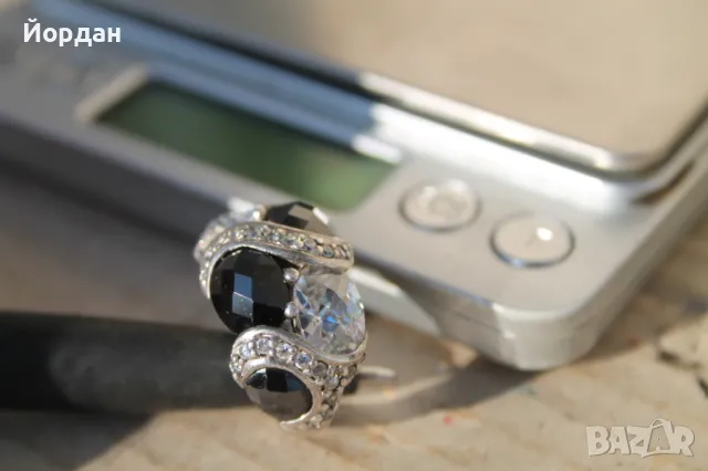 Дамски сребърен пръстен, снимка 12 - Пръстени - 49169399