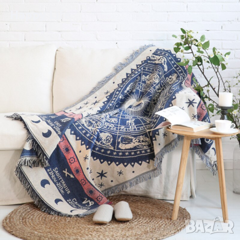 Двулицево покривало за мека мебел "Зодиак", снимка 4 - Олекотени завивки и одеяла - 44978266