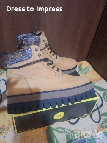 Дамски боти Buffalo 40 ест велур, снимка 4 - Дамски боти - 53572119