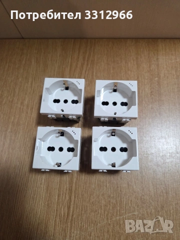 4 броя електрически контакт тип Schuko марка ELEC DOCK (модел ED-3001M), снимка 4 - Друга електроника - 53881826