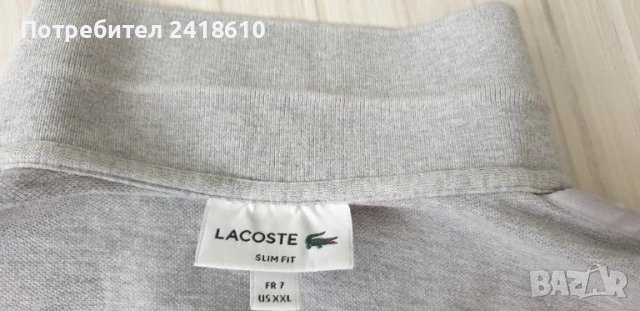 Lacoste Pique Cotton Slim Fit Mens Size 7 - 2XL - XL ОРИГИНАЛ! Мъжка Тениска!, снимка 12 - Тениски - 50377308