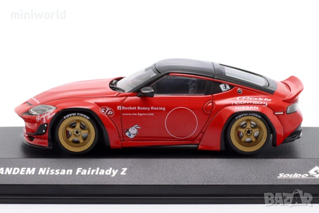 NISSAN FAIRLADY Z PANDEM Rocket Bunny 2022 - мащаб 1:43 на SOLIDO моделът е нов в PVC дисплей-кейс, снимка 3 - Колекции - 51281417