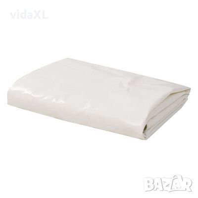 vidaXL Брезентово платнище, 650 гр/м², 3x4 м, цвят бял(SKU:43840, снимка 1 - Други - 46310378