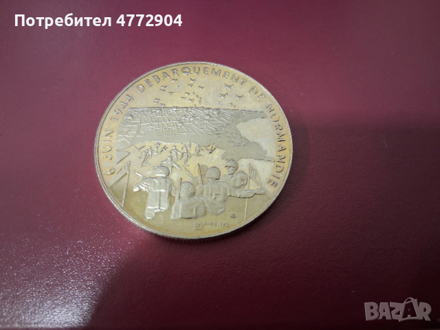 плакет/медал/монета Франция 1939-1945, Débarquement de Normandie