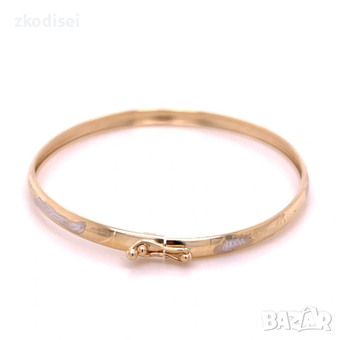 Златна дамска гривна 3,58гр. 14кр. проба:585 модел:36374-1, снимка 3 - Гривни - 53072358