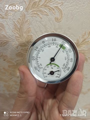 механичен термометър/влагомер, снимка 5 - Други стоки за дома - 45753080
