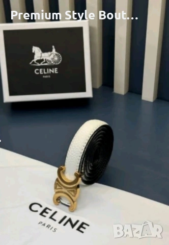 колан от естествена кожа в кутия celine, снимка 2 - Колани - 53654117