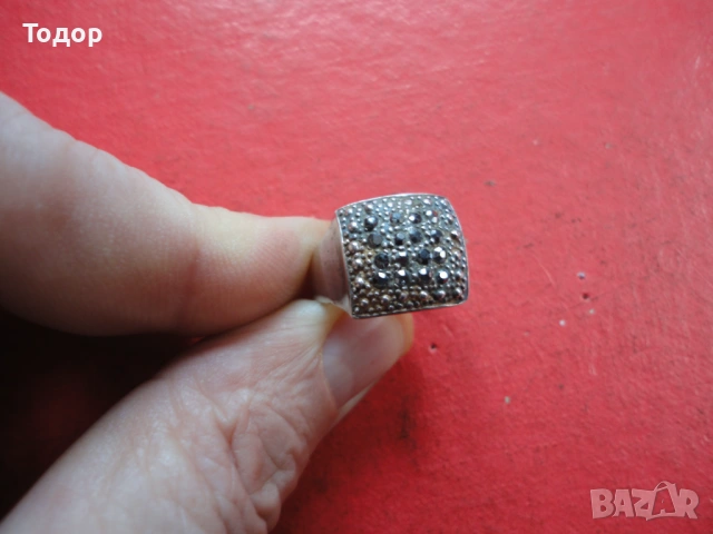 Невероятен сребърен пръстен с камъни , снимка 3 - Пръстени - 54079879