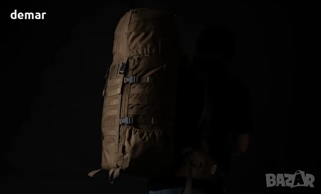 75 литра тактическа раница с вътрешна рамка, MOLLE и хидратираща система за къмпинг, лов, туризъм, снимка 6 - Раници - 50042338