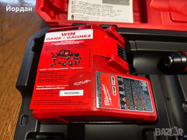 Milwaukee Kit 18V - Импактор и Перфоратор-Безчеткови + Куфар, снимка 6 - Куфари с инструменти - 52875261