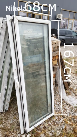 Алуминиеви крила от прозорци без каса - дограма прозорец 116/164 и 68/167см, снимка 2 - Дограми - 51222480