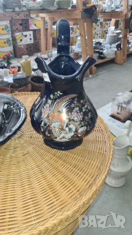 порцеланов комплект за баня - кана 4,5л. и леген, произход - Англия., снимка 2 - Декорация за дома - 50894857