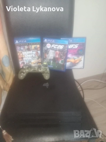 PlayStation 4 pro като нов плюс три игри