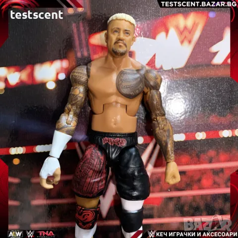 Екшън фигура WWE Solo Sikoa Bloodline Соло Сикоа Elite Mattel играчка figure, снимка 1 - Колекции - 49511478