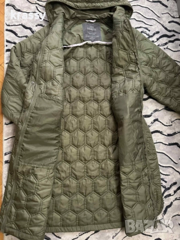 Страхотно дълго голямо дамско яке с качулка (размер 3ХЛ), снимка 2 - Якета - 52988920