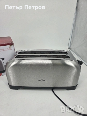 Чисто нов Тостер Solac Yé-Yé, 1400 W, 6 нива на препичане, снимка 4 - Тостери - 53602111