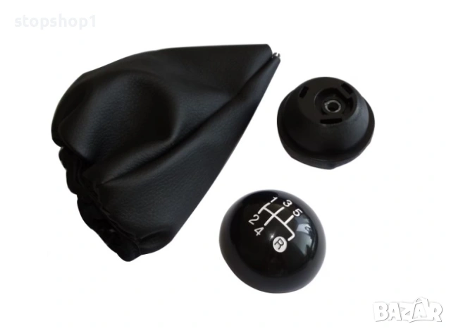 Топка с маншон за скоростен лост , за Fiat 500, кожа, с 5 скорости