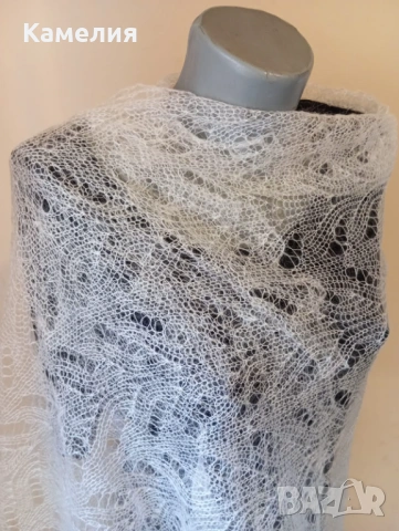 Шал от кози пух , снимка 7 - Шалове - 53211888