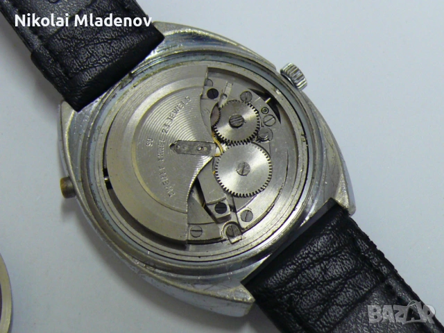 Съветски ПОЛЕТ/POLJOT Автоматичен Мъжки ръчен часовник, работещ!, снимка 17 - Мъжки - 53180601
