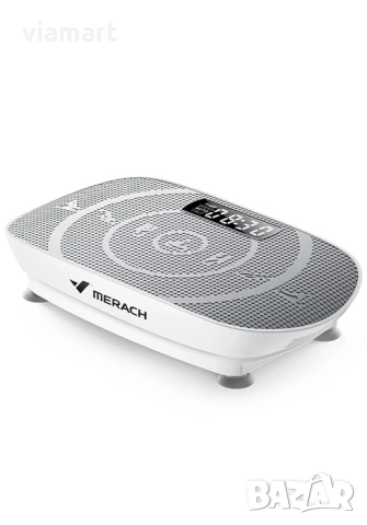 Виброплатформа MERACH CV30 Gray SLIM, 10 нива на интензивност, снимка 2 - Фитнес уреди - 53052270