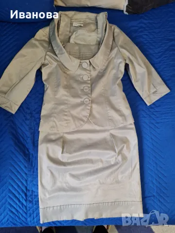 Светло сив костюм Данини