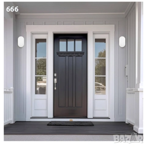 18 W LED 4000 K IP65 Овална стенна лампа с бяла рамка за вътрешна и външна употреба, снимка 5 - Други - 54011464