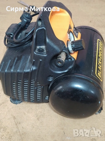 компресор 6 л. BLACK +DECKER , снимка 2 - Компресори - 54086116