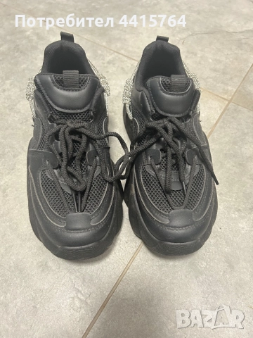 Черни маратонки, снимка 2 - Маратонки - 52179005