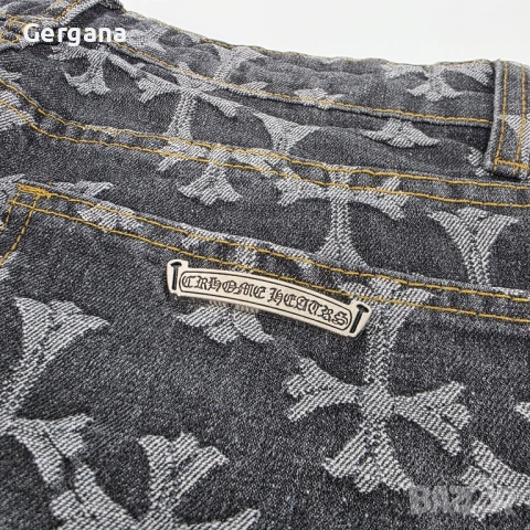 сиви дънки Chrome Hearts, снимка 4 - Дънки - 53877436