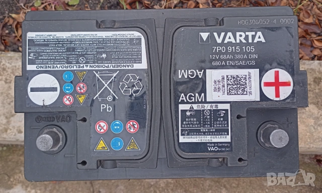Оригинален VAG AGM акумулатор Varta 68ah.