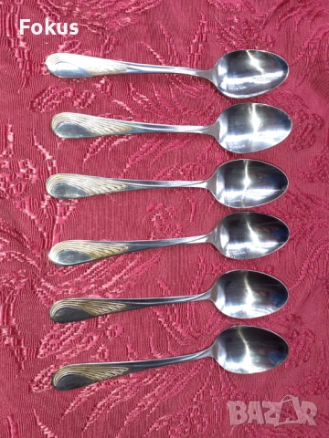 Луксозни прибори лъжички Edelstahl Rostfrei - 6 бр. нови, снимка 3 - Антикварни и старинни предмети - 53738177