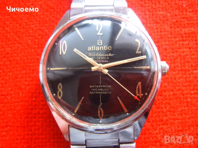 Original Atlantic Worldmaster 21 jewels Unitas 6300N, снимка 2 - Мъжки - 48681577