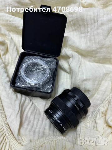 Обектив Fujinon 55mm f/1.8 + адаптер M42–FX, снимка 5 - Обективи и филтри - 53094460