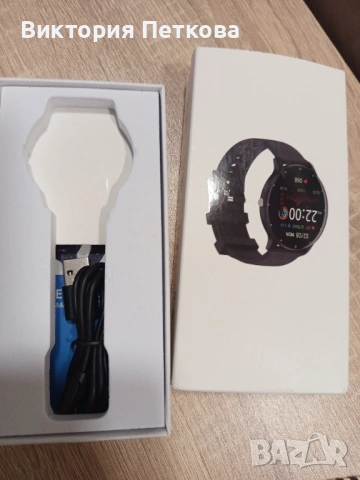 Чисто нов смарт часовник в кутия черен , снимка 4 - Смарт часовници - 53875190