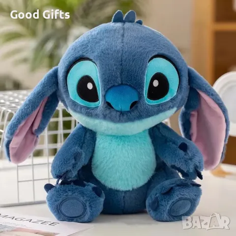 Голяма плюшена играчка Стич,Пухкав плюшен Стич Lilo Stitch плюш, снимка 3 - Плюшени играчки - 50238553