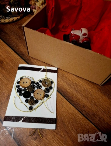 Ретро количка + картичка, снимка 3 - Подаръци за мъже - 53420689