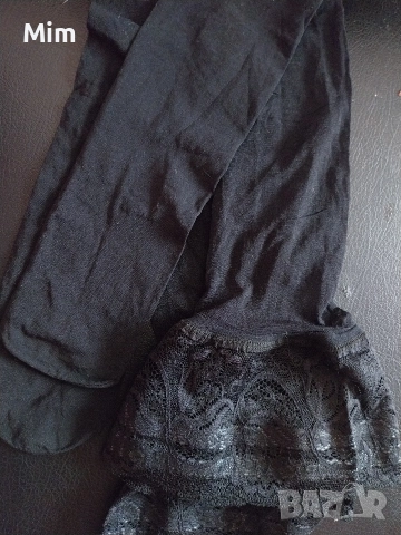 Чорапи ликра с дантела в Черно,светло сиво и цвят телесен , снимка 8 - Бельо - 52902997