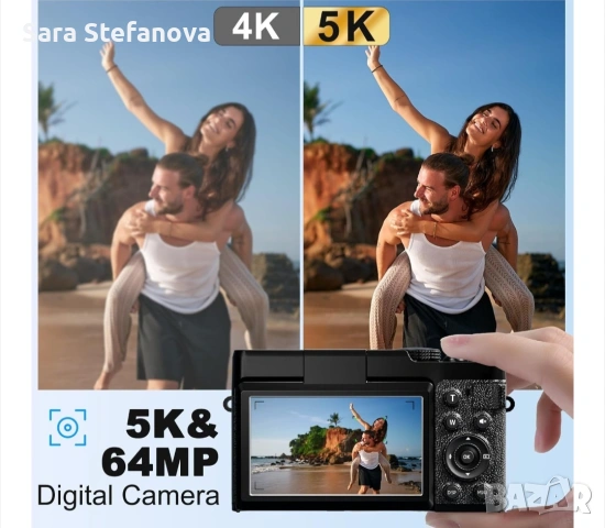 Дигитал Камера 5К, снимка 3 - Фотоапарати - 53444095