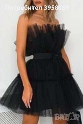 Черна рокля носена веднъж по повод!