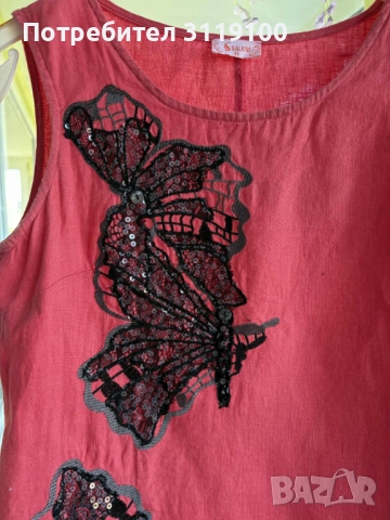 Ленена рокля, снимка 2 - Рокли - 51771790