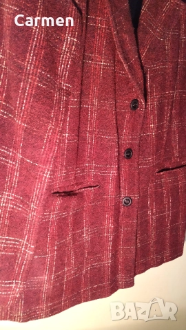 Червено българско сако, снимка 10 - Сака - 52429778