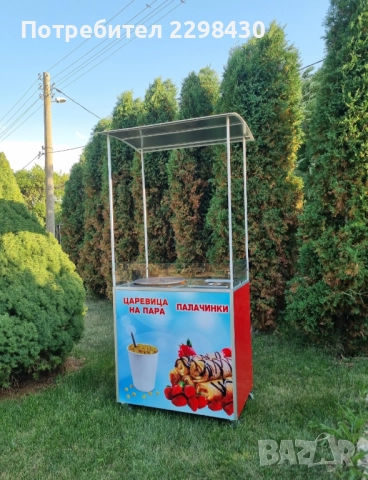 Количка за царевица на пара и палачинки , снимка 2 - Колички за царевица - 51540578