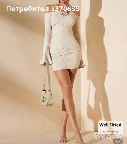 Дамска рокля, S размер, снимка 4 - Рокли - 52031767