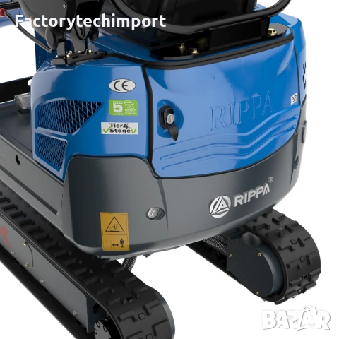 Мини багер RIPPA R15 ECO – KUBOTA (3 цилиндъра) | 1,4 т. | 120° завъртане на стрелата, снимка 11 - Индустриална техника - 52720322