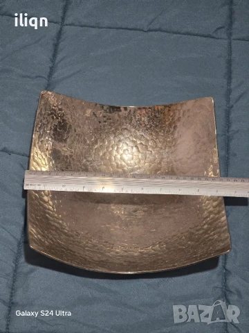 Посребрена красива купа фруктера за плодове. Размери на снимките. Цена 24,99лв. За , снимка 6 - Антикварни и старинни предмети - 50525788